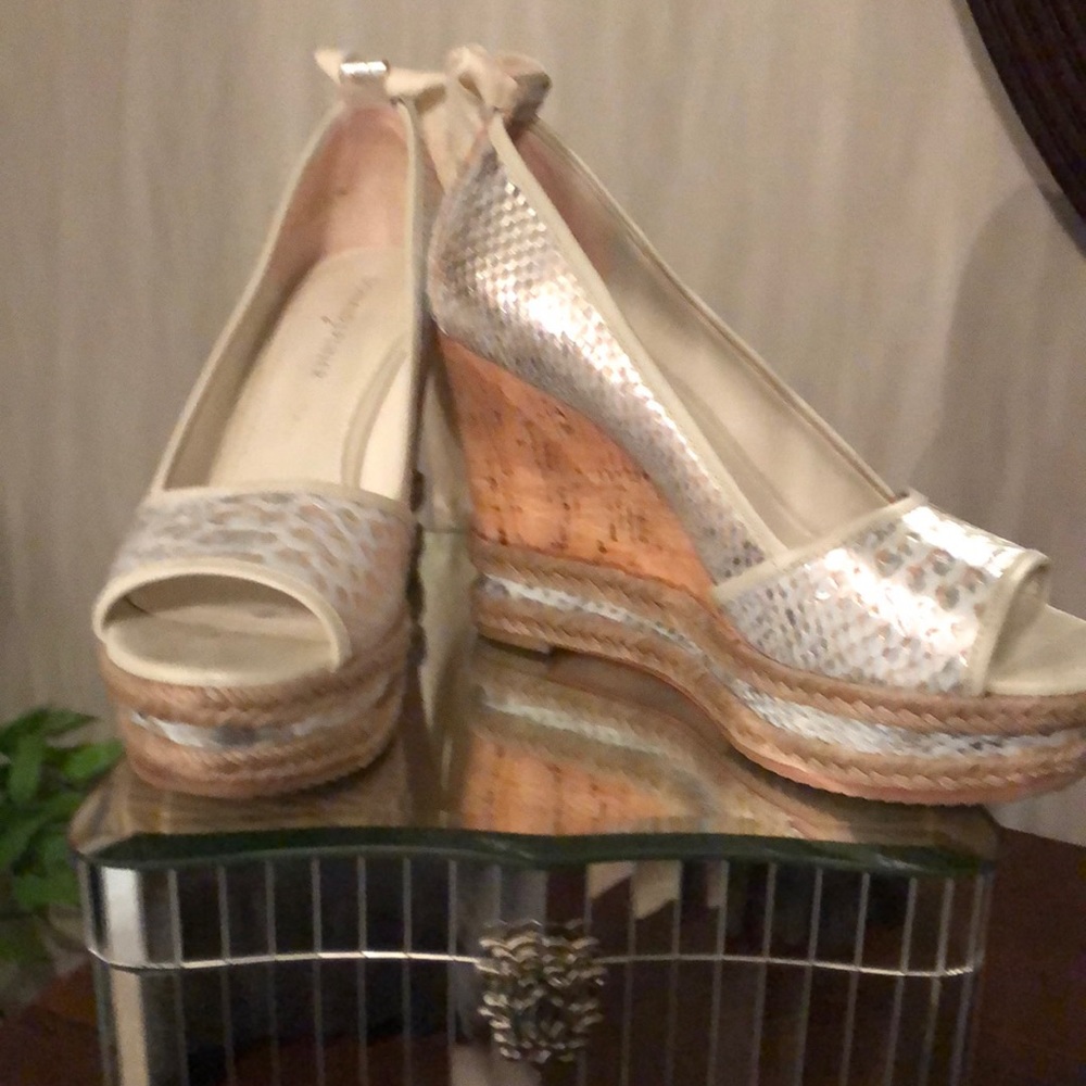 Donald Pliner cork wedges